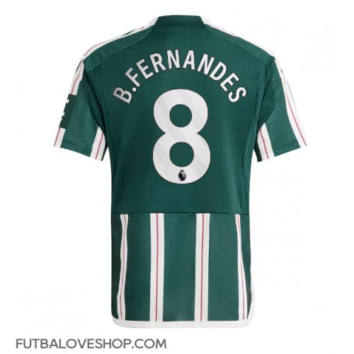 Dres Manchester United Bruno Fernandes #8 Preč 2023-24 Krátky Rukáv